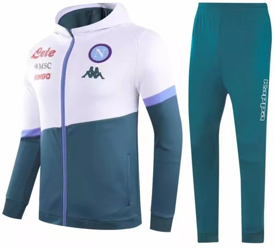 Kit treinamento oficial Kappa Napoli 2020 2021 Verde e preto
